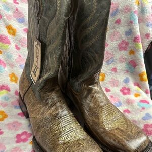 Ferrini Brown and Black Cowboy Boots